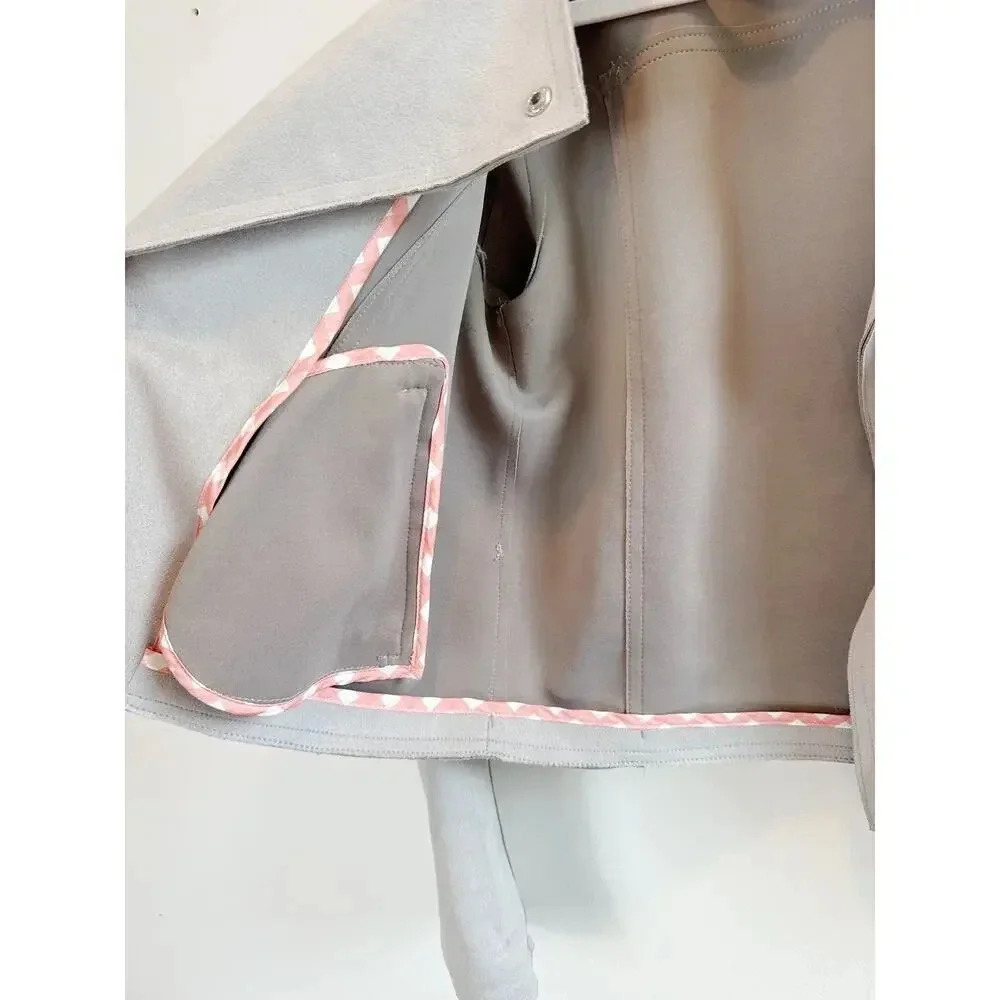 Anthropologie Gray Faux Suede MotorCycle Jacket Size S - Picture 8 of 10